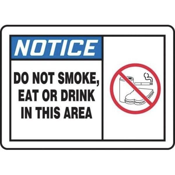 Accuform SMOKING CONTROL SIGN 10 in x 14 in MSMK815XL MSMK815XL - main
